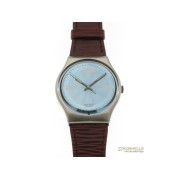 SWATCH Plaza classic quarzo cassa plastica e cinturino pelle new